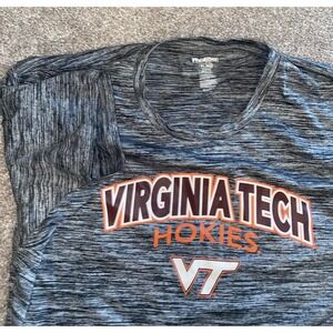 Fanatics Mens XL VIRGINIA TECH HOKIES Shirt Gray Color Rush Block‎ Proedge VT